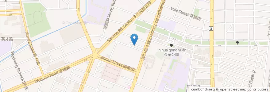 Mapa de ubicacion de 莒光現炒 en Taïwan, Taichung, 北區.