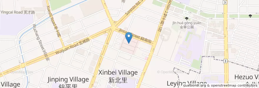 Mapa de ubicacion de 韓34韓國料理 en 臺灣, 臺中市, 北區.