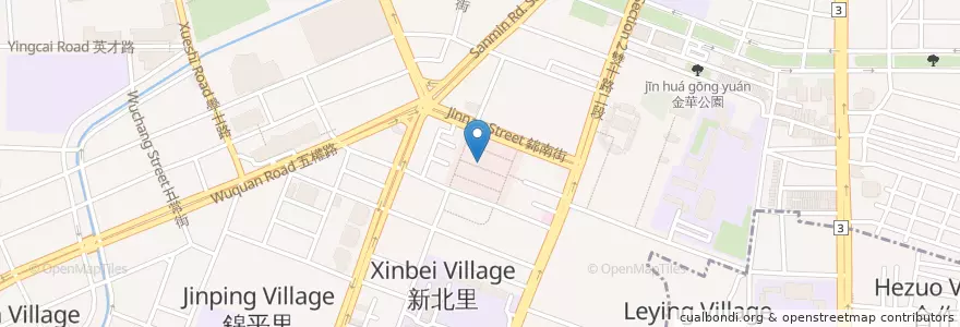 Mapa de ubicacion de The TIME 樂太 en 타이완, 타이중 시, 베이구.