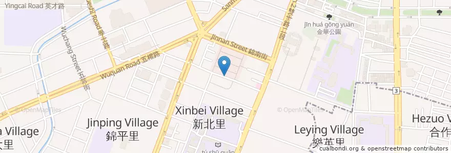 Mapa de ubicacion de 橋。咖啡 Bridge Café en Taiwan, Taichung, 北區.