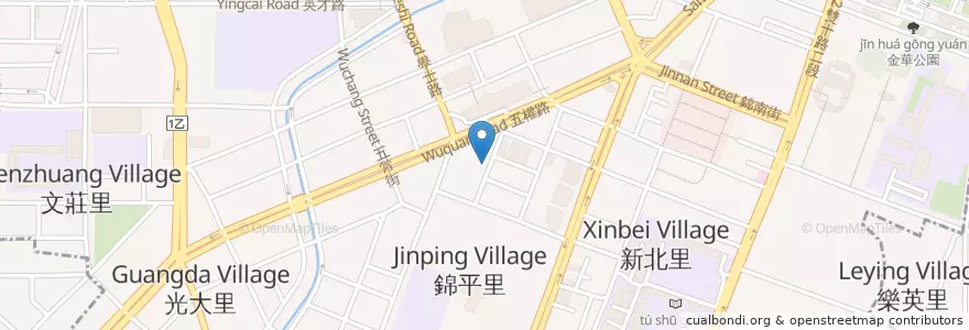 Mapa de ubicacion de 漫漫拾光 en Taiwan, Taichung, Distretto Settentrionale.