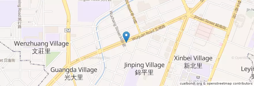 Mapa de ubicacion de 日出時光Pasta en 臺灣, 臺中市, 北區.