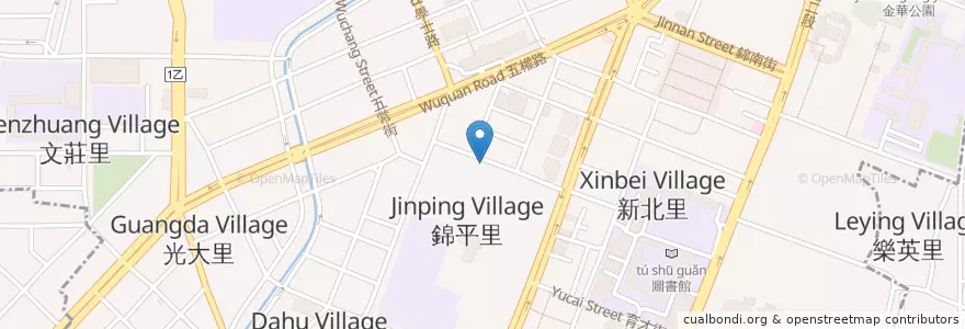 Mapa de ubicacion de MEI&MEI en 타이완, 타이중 시, 베이구.