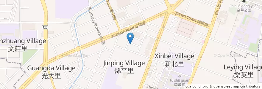 Mapa de ubicacion de 寶寶漢堡 en Tayvan, Taichung, 北區.