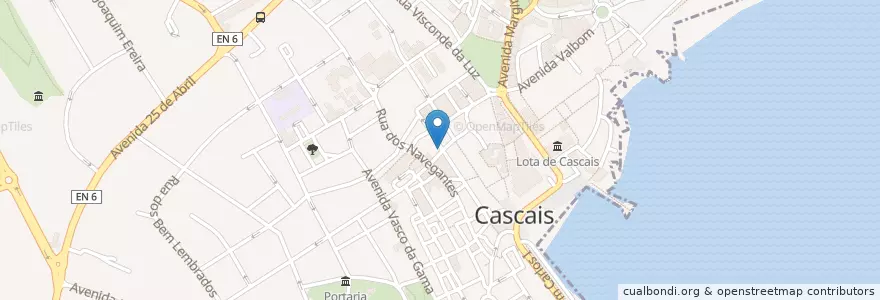 Mapa de ubicacion de Melody en Portugal, Metropolregion Lissabon, Lissabon, Großraum Lissabon, Cascais, Cascais E Estoril.