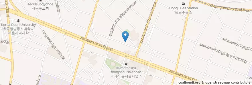Mapa de ubicacion de 박내과 의원 en Corée Du Sud, Séoul, 성동구, 성수2가3동.