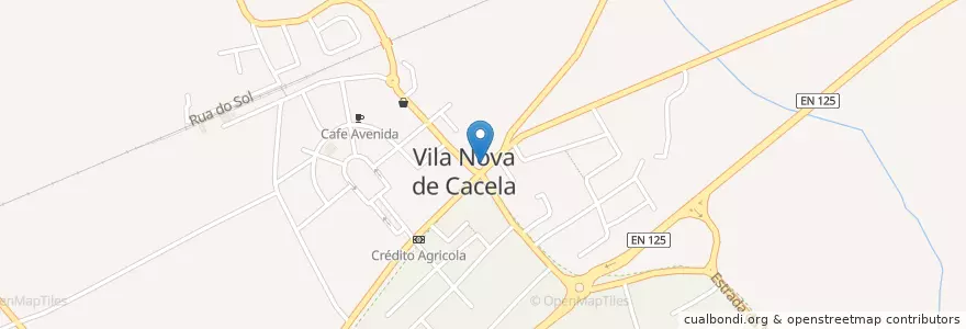 Mapa de ubicacion de Cafetaria das Manas en Portogallo, Algarve, Algarve, Faro, Vila Real De Santo António, Vila Nova De Cacela.