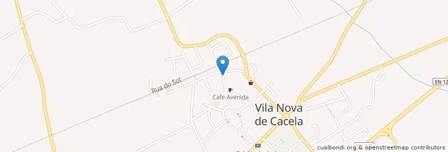 Mapa de ubicacion de Pizzadela Pizzaria en البرتغال, الغرب, الغرب, فارو, فيلا ريال دي سانتو أنطونيو, Vila Nova De Cacela.
