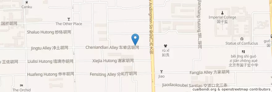 Mapa de ubicacion de noodle place en Çin, Pekin, Hebei, 东城区.
