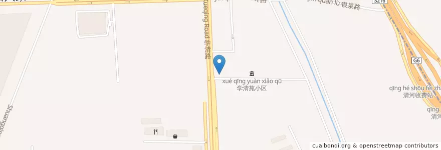 Mapa de ubicacion de 四爷牛拉 en China, Pekín, Hebei, 海淀区.