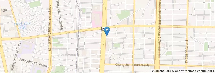 Mapa de ubicacion de 李義男婦產科暨產後護理之家 en تایوان, 新北市, تایپه, 中山區.