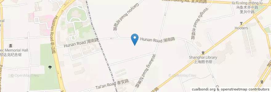 Mapa de ubicacion de Lapis Thai en China, Xangai.