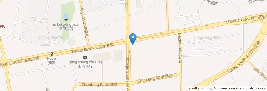 Mapa de ubicacion de 中国石化 Sinopec en China, Provincia De Cantón, Shenzhen, Luohu, 黄贝街道.