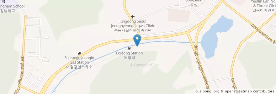 Mapa de ubicacion de 방자네바지락칼국수 en Südkorea, Gyeonggi-Do, 용인시, 기흥구.
