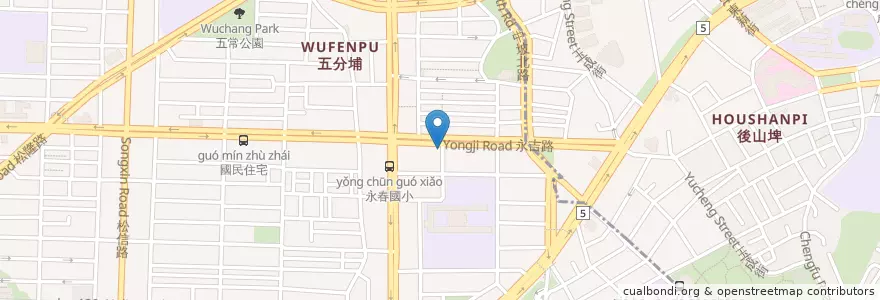 Mapa de ubicacion de 吉立寶 en Tayvan, 新北市, Taipei, 信義區.