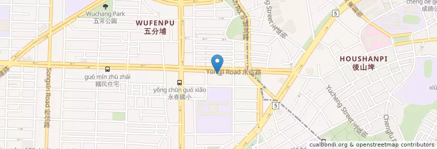 Mapa de ubicacion de 陳士源中醫診所 en Тайвань, Новый Тайбэй, Тайбэй, 信義區.