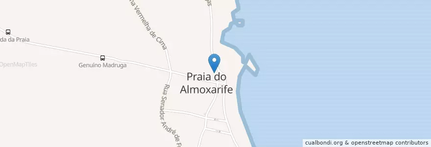 Mapa de ubicacion de Bom Sabor en 포르투갈, Açores, Faial, Horta, Praia Do Almoxarife.