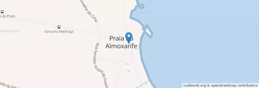 Mapa de ubicacion de Mini-Mar en Portugal, Azoren, Faial, Horta, Praia Do Almoxarife.