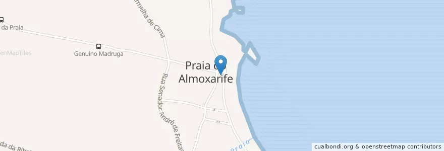Mapa de ubicacion de Mini-Mar en البرتغال, الأزور, Faial, Horta, Praia Do Almoxarife.