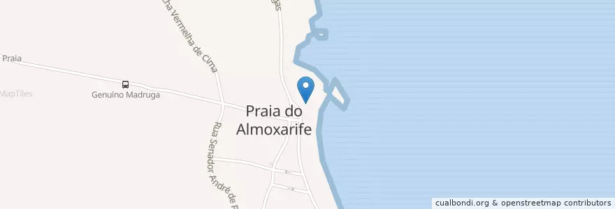 Mapa de ubicacion de Praya Restaurante en Portugal, Açores, Faial, Horta, Praia Do Almoxarife.