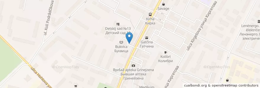Mapa de ubicacion de Суши Way en ロシア, 北西連邦管区, レニングラード州, Гатчинский Район, Гатчинское Городское Поселение.