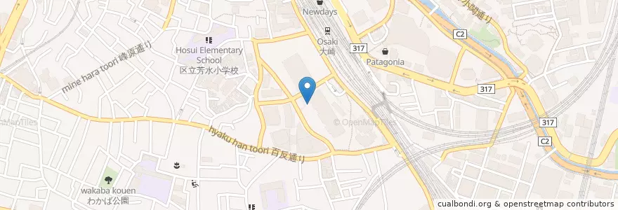 Mapa de ubicacion de ラパウザ en Япония, Токио, Синагава.