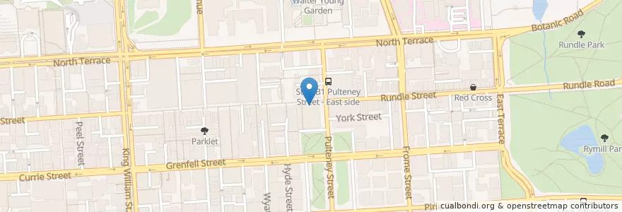 Mapa de ubicacion de Westpac en 오스트레일리아, South Australia, Adelaide, Adelaide City Council.