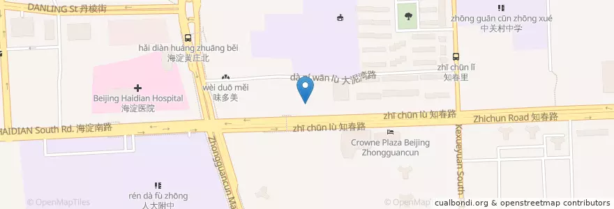 Mapa de ubicacion de 平安银行 en 中国, 北京市, 河北省, 海淀区.