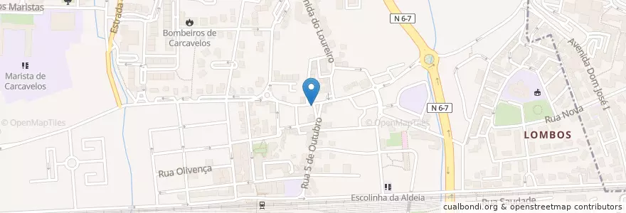 Mapa de ubicacion de Montepio en Portekiz, Área Metropolitana De Lisboa, Lisboa, Grande Lisboa, Cascais, Carcavelos E Parede.