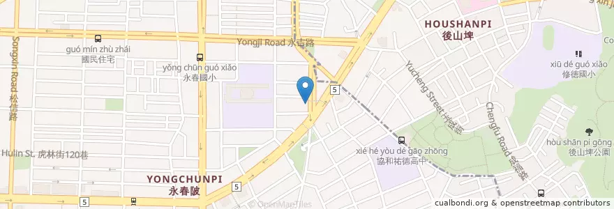 Mapa de ubicacion de 珍珍牛肉麵 en Taiwan, 新北市, Taipei, 信義區.