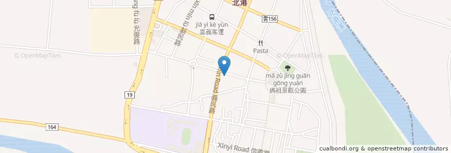 Mapa de ubicacion de 京城商業銀行 en 臺灣, 臺灣省, 嘉義縣.