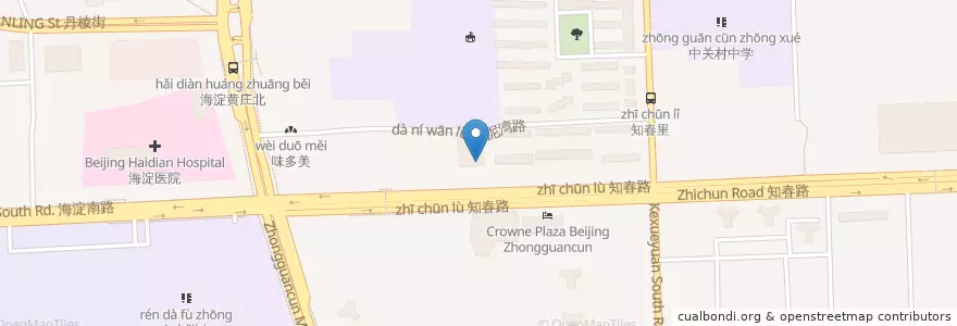 Mapa de ubicacion de 华夏银行 en China, Beijing, Hebei, Haidian District.