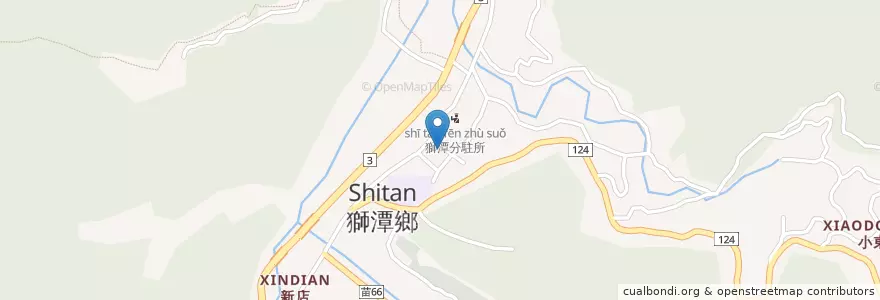 Mapa de ubicacion de 獅潭鄉立圖書館 en Taiwan, 臺灣省, 苗栗縣, 獅潭鄉.