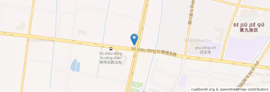 Mapa de ubicacion de 肯德基 en 중국, 장쑤성, 난징시, 푸커우구.