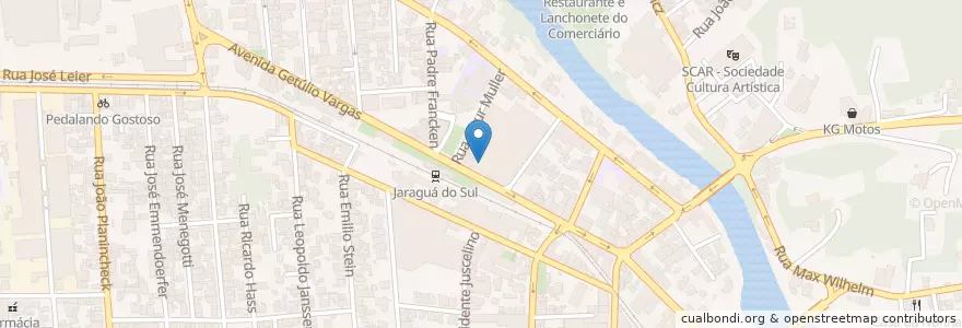 Mapa de ubicacion de McDonald´s en 브라질, 남부지방, 산타카타리나, Região Geográfica Intermediária De Joinville, Microrregião De Joinville, Jaraguá Do Sul.