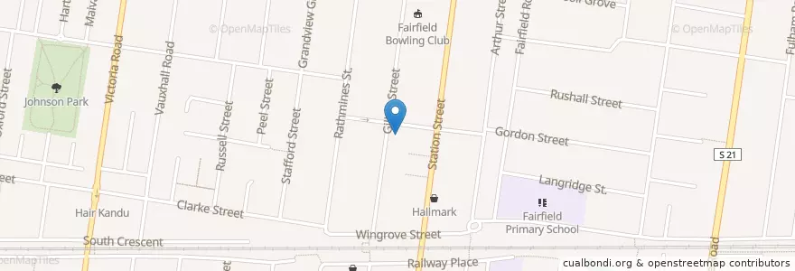 Mapa de ubicacion de Alphington Uniting Church en 澳大利亚, 维多利亚州, City Of Darebin.