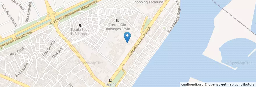 Mapa de ubicacion de Oncologia - Hospital do Câncer de Pernambuco en Brazil, Severovýchodní Region, Pernambuco, Região Geográgica Imediata Do Recife, Região Geográfica Intermediária Do Recife, Região Metropolitana Do Recife, Recife.