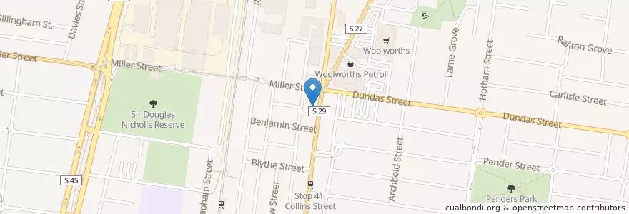 Mapa de ubicacion de Enni Fine Foods en Australië, Victoria, City Of Darebin.