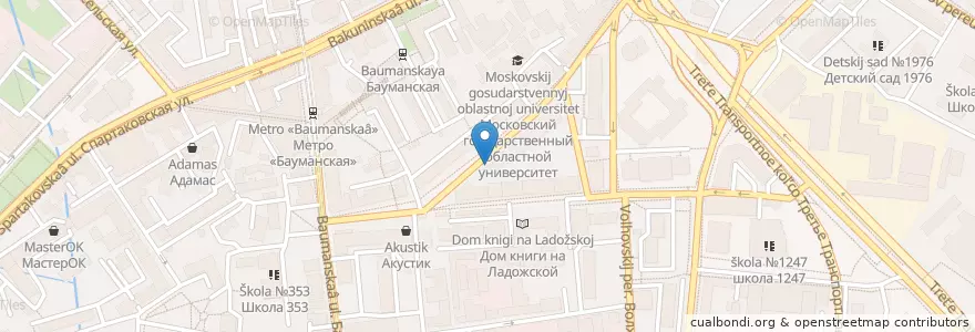 Mapa de ubicacion de СтомДом en Rusland, Centraal Federaal District, Moskou, Центральный Административный Округ, Басманный Район.