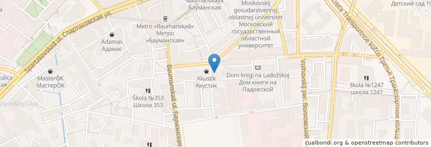 Mapa de ubicacion de Чай+ en Russia, Distretto Federale Centrale, Москва, Центральный Административный Округ, Басманный Район.