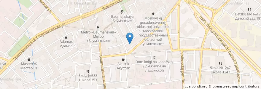 Mapa de ubicacion de Панк крафт en Rusland, Centraal Federaal District, Moskou, Центральный Административный Округ, Басманный Район.