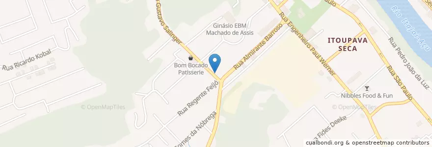Mapa de ubicacion de Saporito Pizza en Brasilien, Süden, Santa Catarina, Região Geográfica Intermediária De Blumenau, Microrregião De Blumenau, Blumenau.