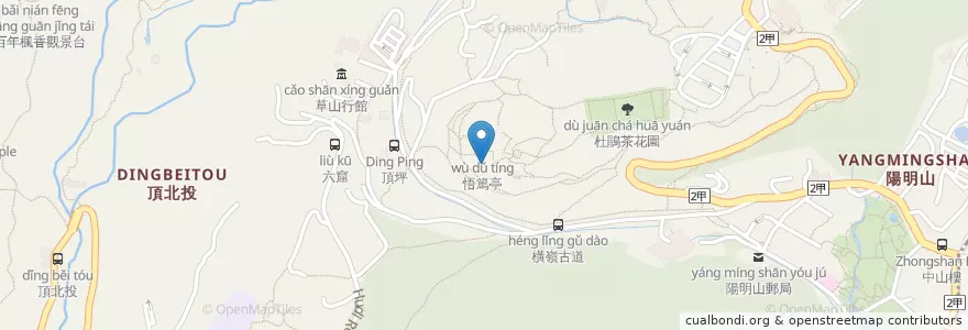 Mapa de ubicacion de 光舜亭 en Тайвань, Новый Тайбэй, Тайбэй, 北投區.