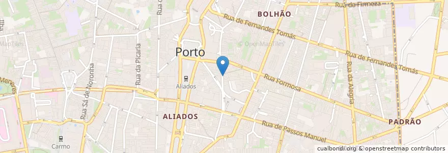 Mapa de ubicacion de Conga en Portugal, Norte, Área Metropolitana Do Porto, Porto, Porto, Cedofeita, Santo Ildefonso, Sé, Miragaia, São Nicolau E Vitória.