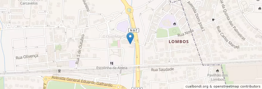 Mapa de ubicacion de Marina Caffé en Portugal, Metropolregion Lissabon, Lissabon, Großraum Lissabon, Cascais, Carcavelos E Parede.