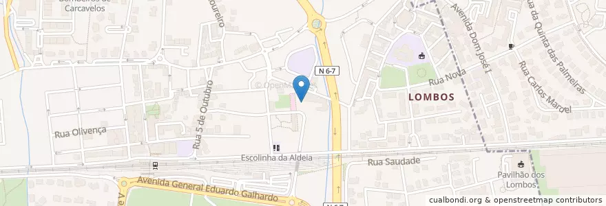 Mapa de ubicacion de Santini en Португалия, Área Metropolitana De Lisboa, Лиссабон, Grande Lisboa, Cascais, Carcavelos E Parede.