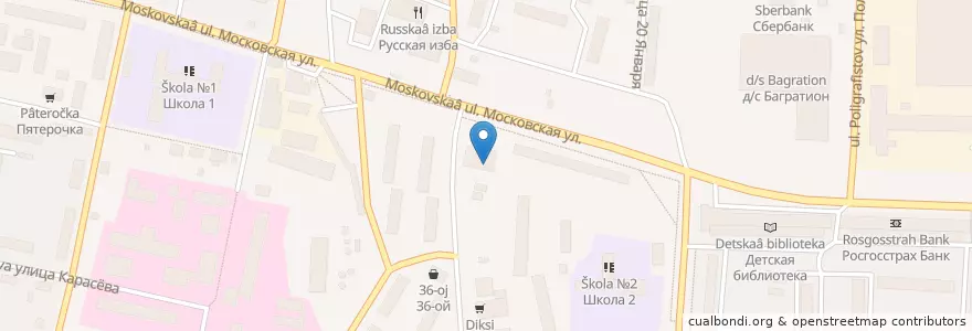 Mapa de ubicacion de Суши wok en Россия, Центральный Федеральный Округ, Московская Область, Можайский Городской Округ.