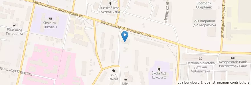 Mapa de ubicacion de Спектр en Rusia, Distrito Federal Central, Óblast De Moscú, Можайский Городской Округ.