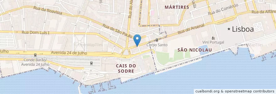 Mapa de ubicacion de Crafty Corner en 葡萄牙, Lisboa, Grande Lisboa.