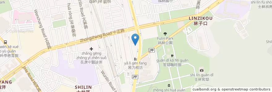 Mapa de ubicacion de 佶品評價料理小館 en Taiwan, Nuova Taipei, Taipei, 士林區.